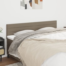 Cabeceros 2 unidades de tela gris taupe 90x5x78/88 cm de , Cabeceros y pies de cama - Ref: Foro24-346176, Precio: 67,28 €, De...