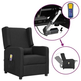 Black fabric elevating massage chair by , Electric massage chairs - Ref: Foro24-3093387, Price: 219,99 €, Discount: %