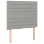 Headboards 2 units of light gray fabric 90x5x78/88 cm by , Headboards and footboards - Ref: Foro24-3116454, Price: 54,99 €, D...