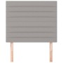 Headboards 2 units of light gray fabric 90x5x78/88 cm by , Headboards and footboards - Ref: Foro24-3116454, Price: 54,99 €, D...