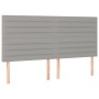 Headboards 4 units of light gray fabric 100x5x78/88 cm by , Headboards and footboards - Ref: Foro24-3116494, Price: 112,74 €,...