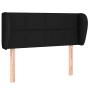 Black fabric headboard 83x23x78/88 cm by , Headboards and footboards - Ref: Foro24-3117120, Price: 43,33 €, Discount: %