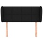 Black fabric headboard 83x23x78/88 cm by , Headboards and footboards - Ref: Foro24-3117120, Price: 43,33 €, Discount: %