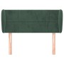 Dark green velvet headboard 93x23x78/88 cm by , Headboards and footboards - Ref: Foro24-3117183, Price: 59,99 €, Discount: %