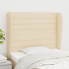 Headboard with cream fabric ears 103x23x118/128 cm by , Headboards and footboards - Ref: Foro24-3118091, Price: 81,63 €, Disc...