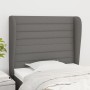 Headboard with dark gray fabric ears 103x23x118/128 cm by , Headboards and footboards - Ref: Foro24-3118087, Price: 73,22 €, ...