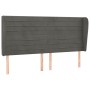 Headboard with dark gray velvet ears 203x23x118/128 cm by , Headboards and footboards - Ref: Foro24-3118163, Price: 141,24 €,...