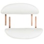 Camilla de masaje plegable 4 cm de grosor 2 cojines blanco de vidaXL, Mesas de masaje - Ref: Foro24-110158, Precio: 226,77 €,...