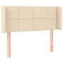 Cream fabric headboard 93x16x78/88 cm by , Headboards and footboards - Ref: Foro24-3118755, Price: 49,34 €, Discount: %