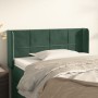 Dark green velvet headboard 93x16x78/88 cm by , Headboards and footboards - Ref: Foro24-3118807, Price: 52,34 €, Discount: %