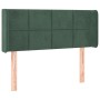 Dark green velvet headboard 93x16x78/88 cm by , Headboards and footboards - Ref: Foro24-3118807, Price: 52,34 €, Discount: %