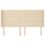 Headboard with cream fabric ears 203x16x118/128 cm by , Headboards and footboards - Ref: Foro24-3119747, Price: 135,27 €, Dis...