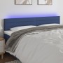 Cabecero con LED de tela azul 200x5x78/88 cm de , Cabeceros y pies de cama - Ref: Foro24-3121780, Precio: 75,31 €, Descuento: %