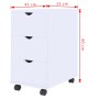 Mueble de cajones blanco 33x45x60 cm de vidaXL, Taquillas y armarios de almacenamiento - Ref: Foro24-245727, Precio: 106,09 €...