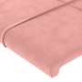 Cabecero con LED de terciopelo rosa 103x16x78/88 cm de , Cabeceros y pies de cama - Ref: Foro24-3123277, Precio: 57,21 €, Des...