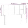 Cabecero con LED de terciopelo rosa 103x16x78/88 cm de , Cabeceros y pies de cama - Ref: Foro24-3123277, Precio: 57,21 €, Des...