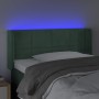 Dark green velvet LED headboard 93x16x78/88 cm by , Headboards and footboards - Ref: Foro24-3123275, Price: 57,99 €, Discount: %