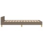 Estructura de cama con cabecero de tela gris taupe 90x200 cm de , Camas y somieres - Ref: Foro24-3125110, Precio: 154,99 €, D...