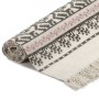 Alfombra de algodón Kilim con estampado gris/rosa 120x180 cm de vidaXL, Alfombras - Ref: Foro24-246543, Precio: 27,15 €, Desc...