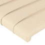 Estructura de cama con cabecero de tela color crema 100x200 cm de , Camas y somieres - Ref: Foro24-3125119, Precio: 146,33 €,...