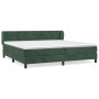 Box spring bed with dark green velvet mattress 200x200 cm by , Beds and slatted bases - Ref: Foro24-3127574, Price: 590,32 €,...