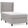 Cama box spring con colchón tela gris claro 90x190 cm de , Camas y somieres - Ref: Foro24-3128005, Precio: 354,99 €, Descuent...