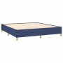 Box spring bed with blue fabric mattress 180x200 cm by , Beds and slatted bases - Ref: Foro24-3128627, Price: 616,24 €, Disco...