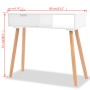 Solid white pine wood console table 80x30x72 cm by vidaXL, Side tables - Ref: Foro24-244737, Price: 84,99 €, Discount: %