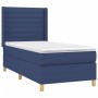 Boxspringbett mit blauer Stoffmatratze 90x200 cm von , Betten und Lattenroste - Ref: Foro24-3132047, Preis: 373,76 €, Rabatt: %