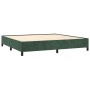 Box spring bed with dark green velvet mattress 200x200 cm by , Beds and slatted bases - Ref: Foro24-3132762, Price: 735,55 €,...