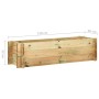 Jardinera de verduras madera pino impregnada 120 cm de vidaXL, Maceteros y jardineras - Ref: Foro24-43349, Precio: 69,99 €, D...