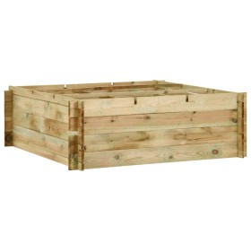 Vegetable planter impregnated pine wood 120x120x40 cm by vidaXL, Pots and planters - Ref: Foro24-43346, Price: 79,86 €, Disco...