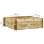 Vegetable planter impregnated pine wood 120x120x40 cm by vidaXL, Pots and planters - Ref: Foro24-43346, Price: 71,75 €, Disco...