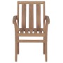 Stackable garden chairs, 2 units, solid teak wood by vidaXL, Garden chairs - Ref: Foro24-43041, Price: 228,73 €, Discount: %