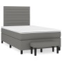 Cama box spring con colchón tela gris oscuro 120x200 cm de , Camas y somieres - Ref: Foro24-3136662, Precio: 467,53 €, Descue...