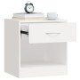 Mesitas de noche con cajón 2 unidades blancas de vidaXL, Mesitas de noche - Ref: Foro24-242547, Precio: 56,16 €, Descuento: %