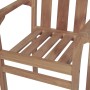 Stackable garden chairs, 2 units, solid teak wood by vidaXL, Garden chairs - Ref: Foro24-43041, Price: 228,73 €, Discount: %