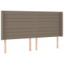 Cama box spring colchón y luces LED tela gris taupe 180x200 cm de , Camas y somieres - Ref: Foro24-3138977, Precio: 654,99 €,...