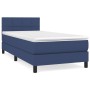 Box spring bed with blue fabric mattress 90x190 cm by , Beds and slatted bases - Ref: Foro24-3140023, Price: 311,58 €, Discou...