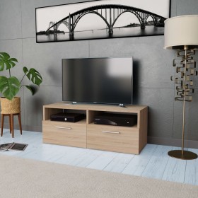 Oak engineered wood TV cabinet 95x35x36 cm by vidaXL, TV Furniture - Ref: Foro24-244868, Price: 70,64 €, Discount: %