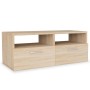 Oak engineered wood TV cabinet 95x35x36 cm by vidaXL, TV Furniture - Ref: Foro24-244868, Price: 70,99 €, Discount: %