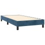 Box spring bed with dark blue velvet mattress 90x200 cm by , Beds and slatted bases - Ref: Foro24-3141285, Price: 297,53 €, D...