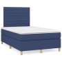 Box spring bed with blue fabric mattress 120x200 cm by , Beds and slatted bases - Ref: Foro24-3142407, Price: 446,70 €, Disco...