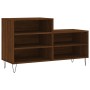 Mueble zapatero madera contrachapada roble marrón 102x36x60 cm de , Zapateros y organizadores de calzado - Ref: Foro24-831395...