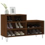 Mueble zapatero madera contrachapada roble marrón 102x36x60 cm de , Zapateros y organizadores de calzado - Ref: Foro24-831395...