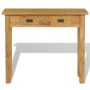 Mesa consola madera de teca maciza 90x30x80 cm de vidaXL, Mesas auxiliares - Ref: Foro24-244481, Precio: 234,64 €, Descuento: %