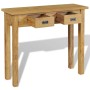 Mesa consola madera de teca maciza 90x30x80 cm de vidaXL, Mesas auxiliares - Ref: Foro24-244481, Precio: 234,64 €, Descuento: %