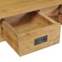 Mesa consola madera de teca maciza 90x30x80 cm de vidaXL, Mesas auxiliares - Ref: Foro24-244481, Precio: 234,64 €, Descuento: %