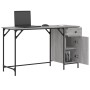 Sonoma Computertisch aus grauem Ingenieurholz 131x48x75 cm von , Schreibtische - Ref: Foro24-836221, Preis: 78,21 €, Rabatt: %