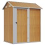 Galvanized light brown steel garden shed 192x152.5x237cm by , Sheds - Ref: Foro24-364533, Price: 319,06 €, Discount: %